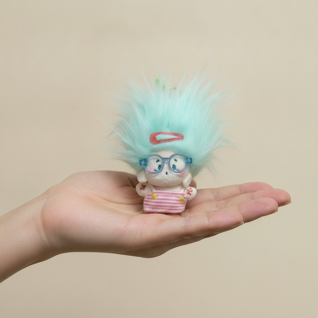 Nerdy Fluffy Plush Keychain – novelty & toys (view 3)