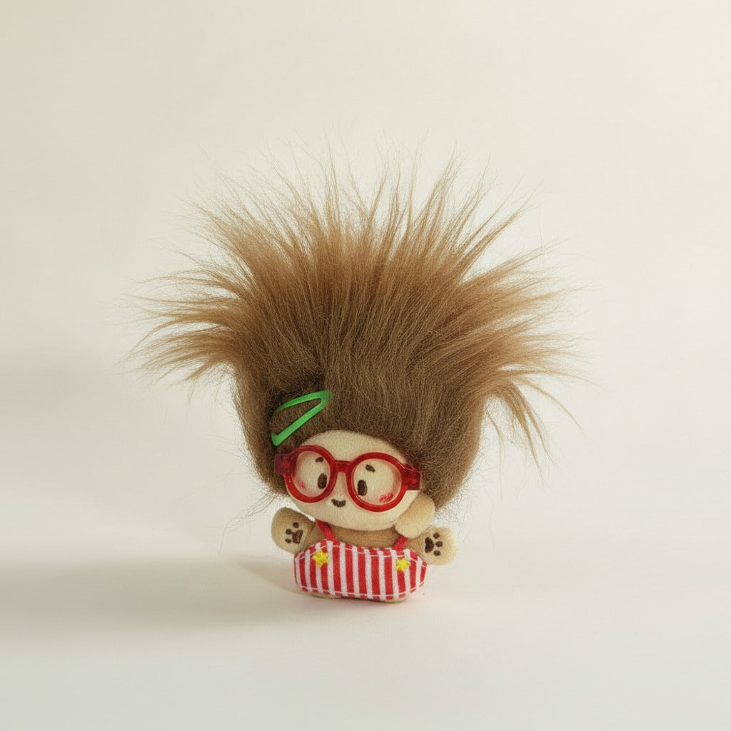 Cute Messy Hair Plush Doll Hair Clip – hair accessories (view 1)