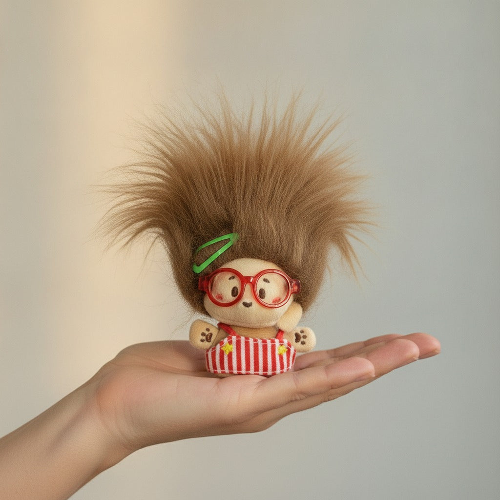 Cute Messy Hair Plush Doll Hair Clip – hair accessories (view 3)