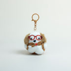 Plush Dog Keychain with Glasses – novelty & toys (view 1)