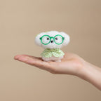 Adorable Fluffy Plush Toy with Glasses – novelty & toys (view 3)