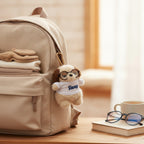 Sleepy Dog Plush Keychain with Glasses – novelty & toys (view 2)