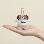 Sleepy Dog Plush Keychain with Glasses – novelty & toys (view 3)