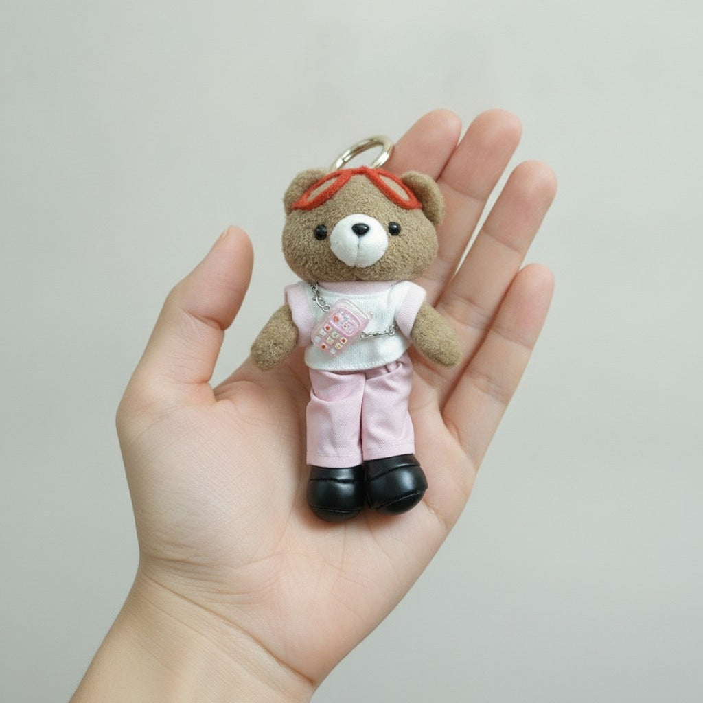 Fashion Teddy Bear Keychain Charm – novelty & toys (view 3)