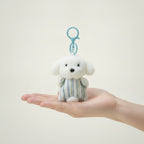 Fluffy Dog Striped Outfit Keychain – novelty & toys (view 3)