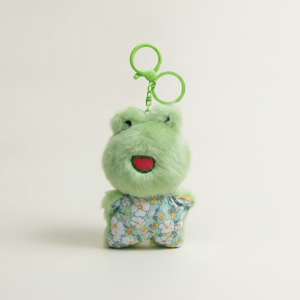 Plush Frog Floral Romper Keychain – novelty & toys (view 1)