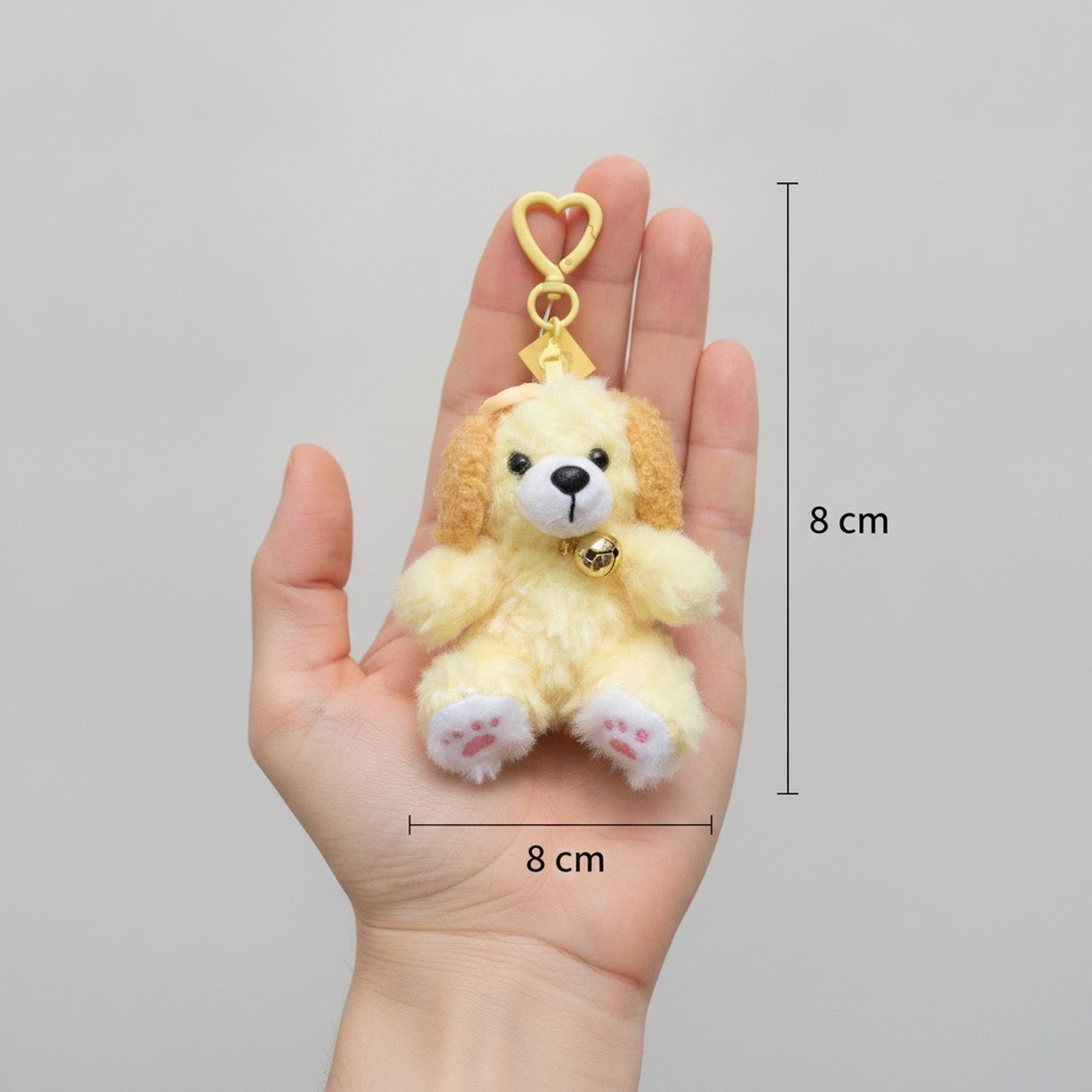 Plush Puppy Dog Keychain Charm – novelty & toys (view 3)
