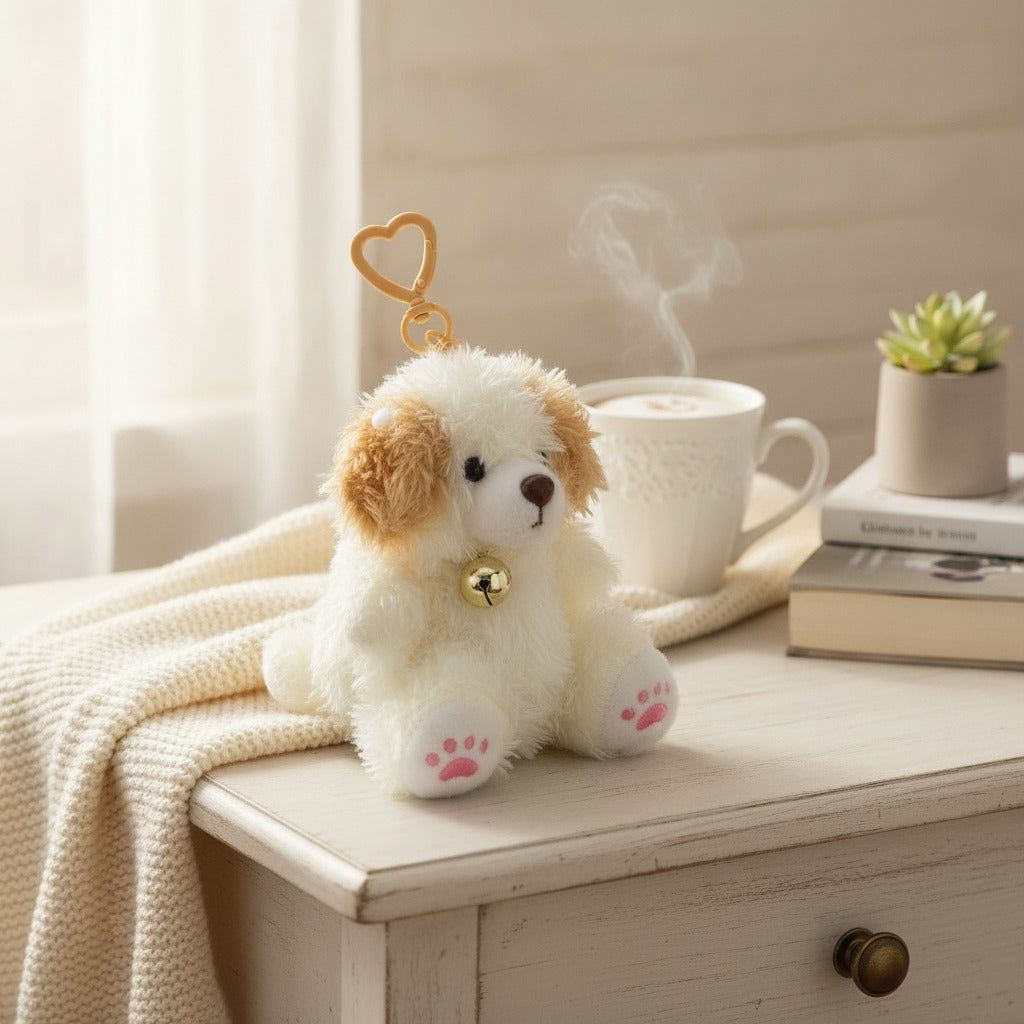 Plush Dog Charm Keychain – novelty & toys (view 2)