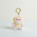 Charming Piggy Headscarf Plush Keychain – novelty & toys (view 1)
