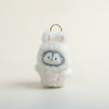 Cute Fluffy Penguin Bunny Keychain – novelty & toys (view 1)