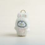 Cute Fluffy Penguin Bunny Keychain – novelty & toys (view 1)