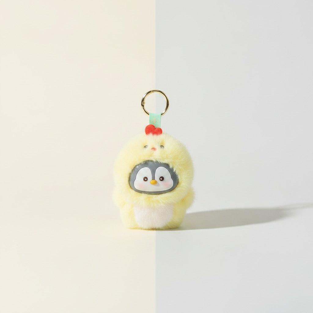 Fluffy Penguin Chick Keychain – novelty & toys (view 1)