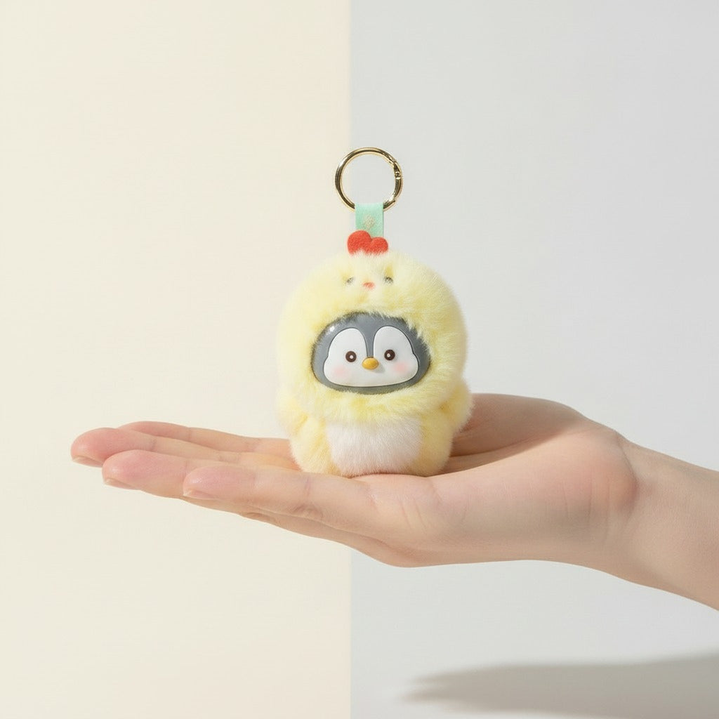 Fluffy Penguin Chick Keychain – novelty & toys (view 3)