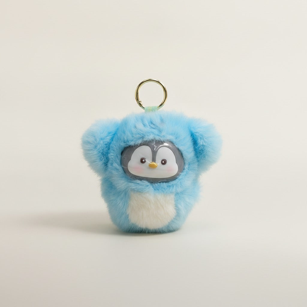Cute Fluffy Penguin Keychain Charm – novelty & toys (view 1)