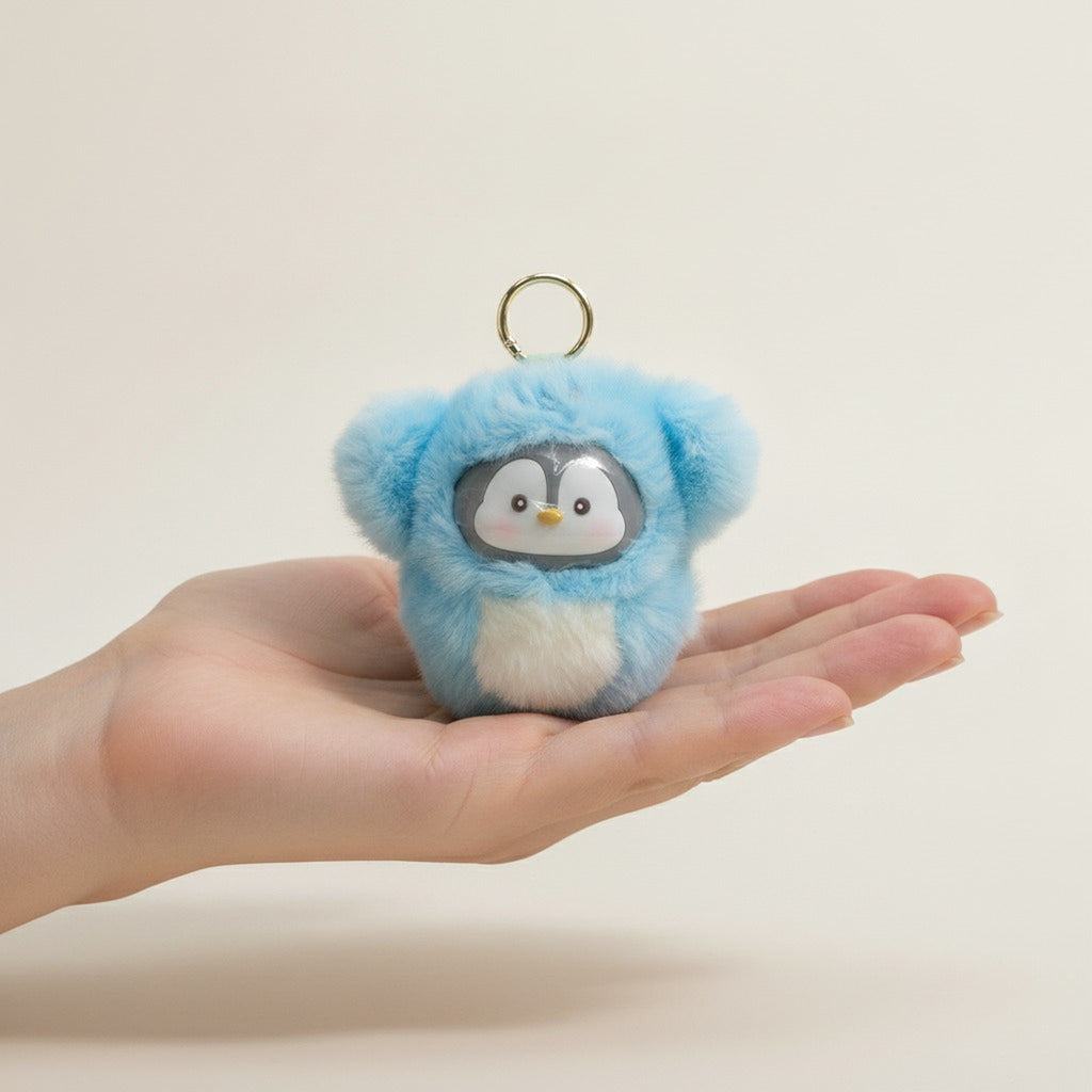 Cute Fluffy Penguin Keychain Charm – novelty & toys (view 3)
