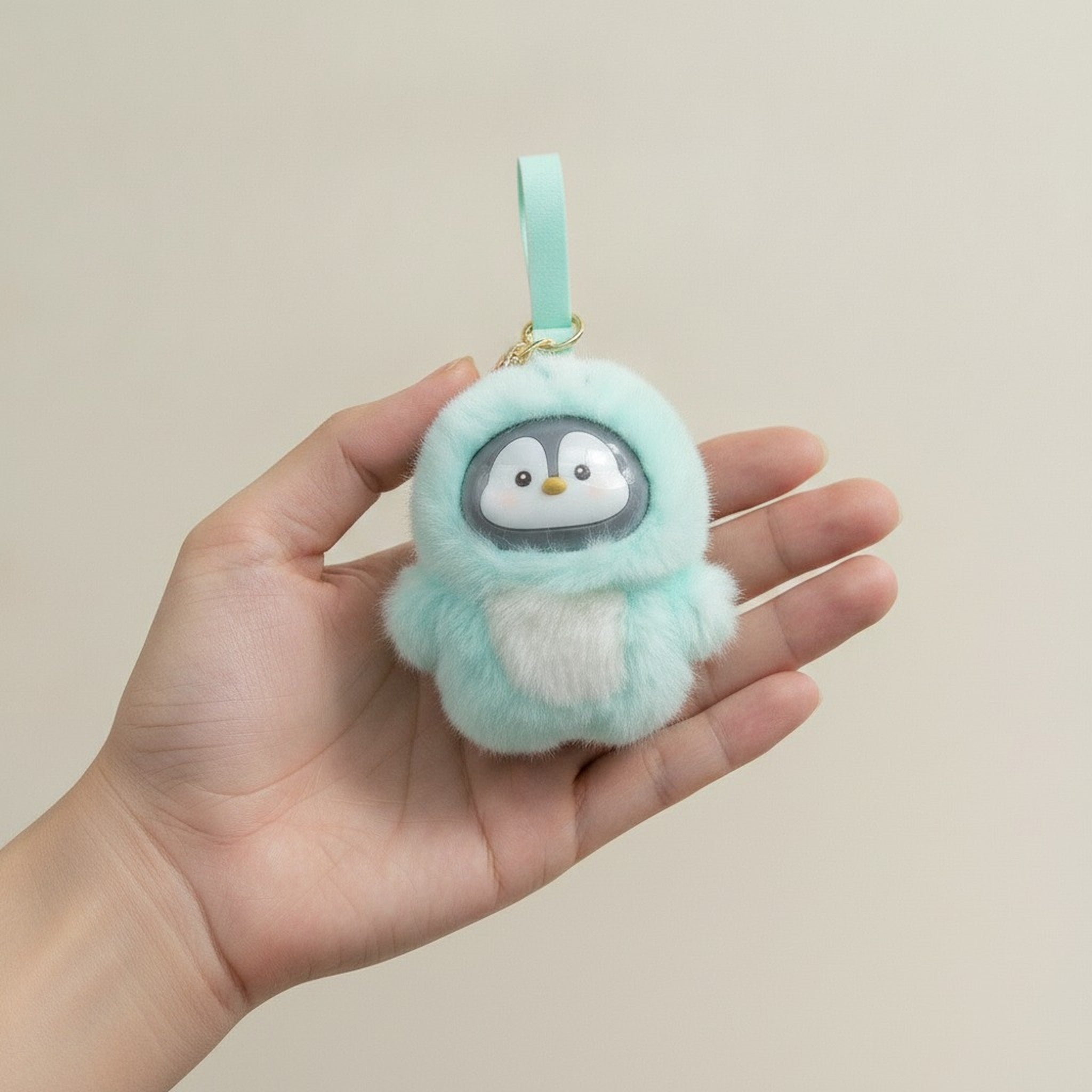 Cute Plush Penguin Keychain Charm – novelty & toys (view 3)