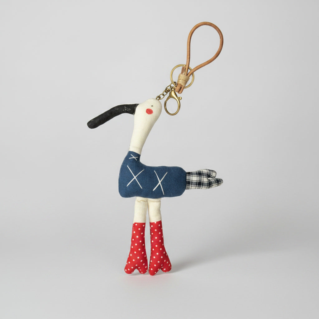 White Plush Keychain KEUWS0372 – novelty & toys (view 1)