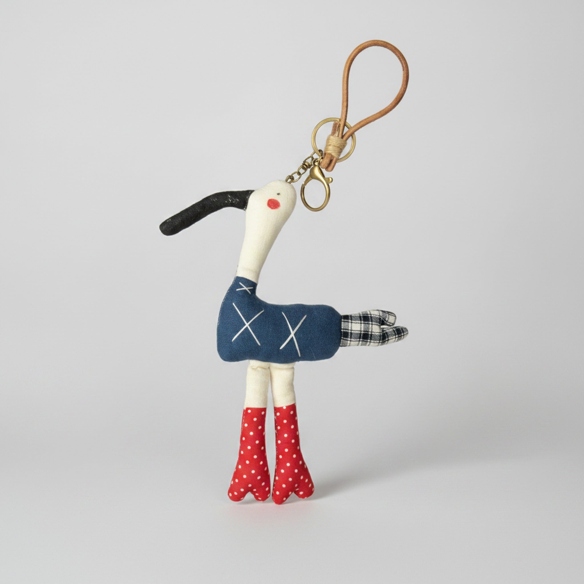 White Plush Keychain KEUWS0372 – novelty & toys (view 1)