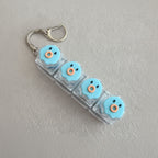 Blue Chick Keycap Keychain