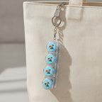 Blue Chick Keycap Keychain