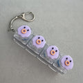 Purple Chick Keycap Keychain