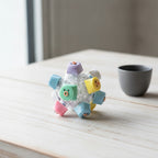 Rainbow Keycap Cluster Keychain