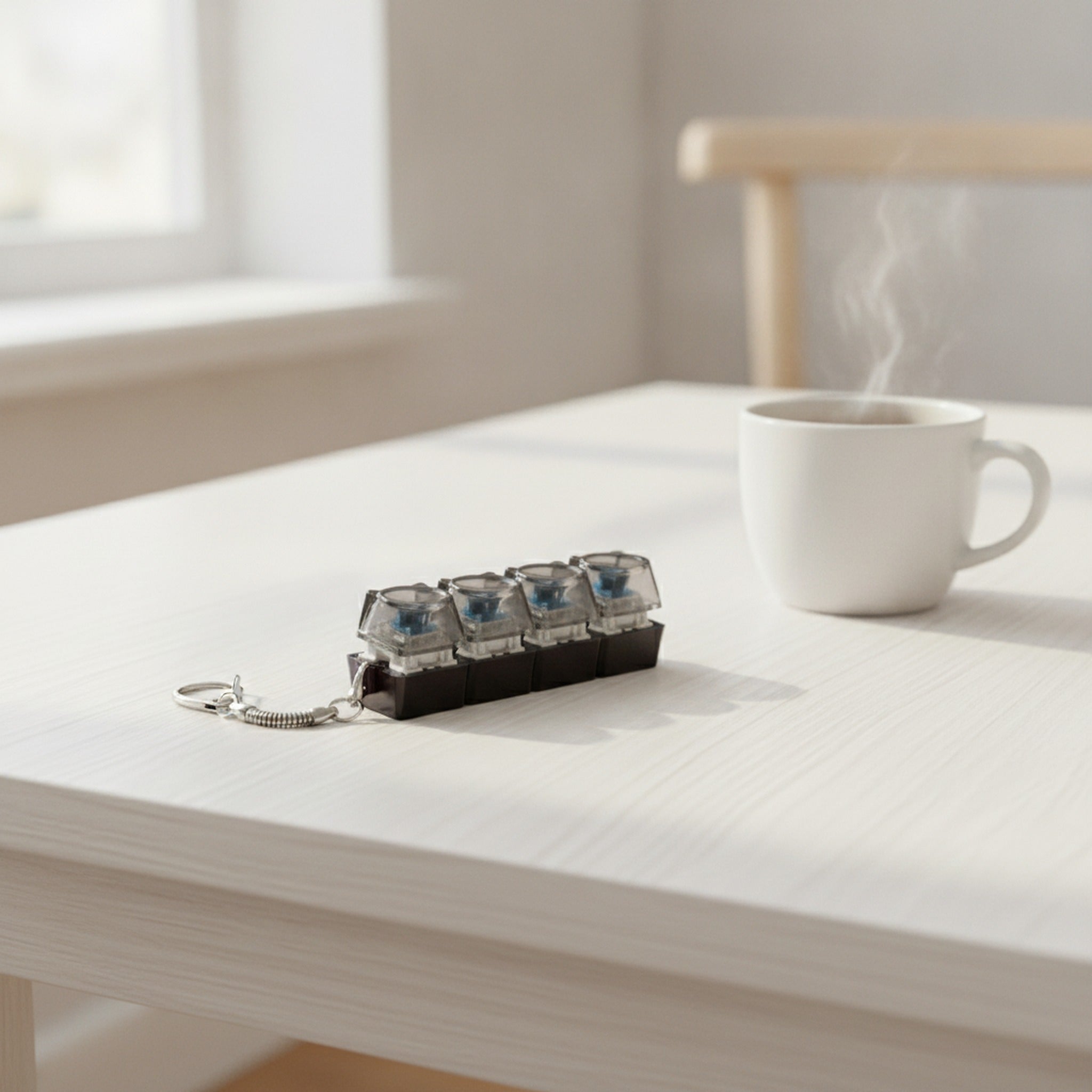Black Keycap Bar Keychain