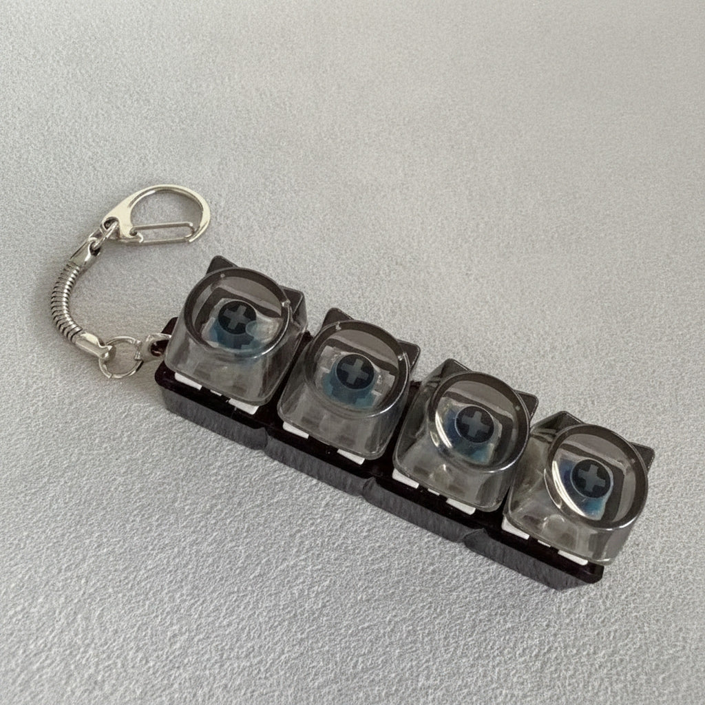 Black Keycap Bar Keychain