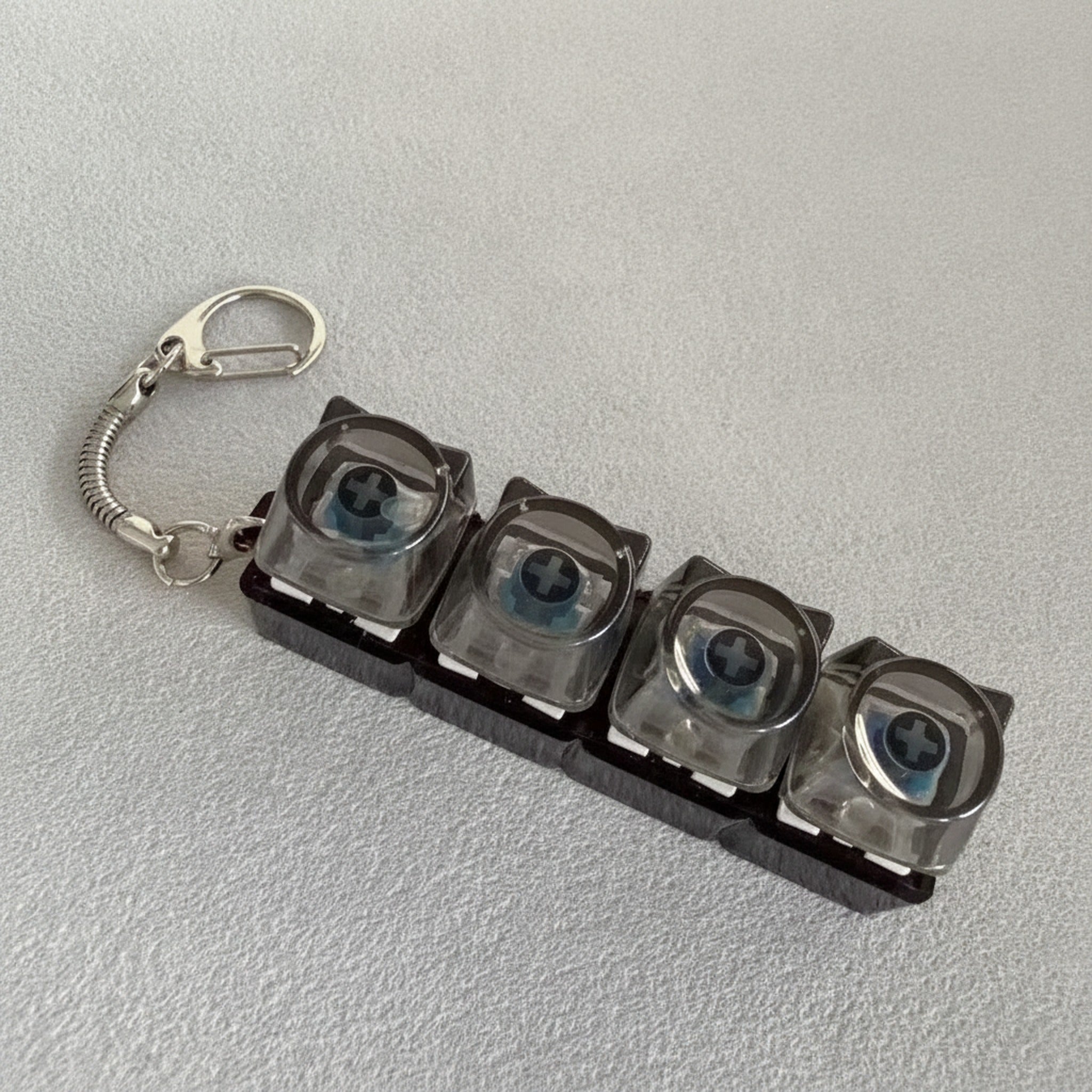 Black Keycap Bar Keychain