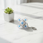 Clear Keycap Cluster Keychain