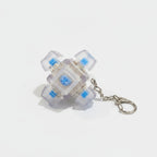 Clear Keycap Cluster Keychain