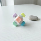 Pastel Keycap Cluster Keychain