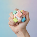 Pastel Keycap Cluster Keychain