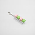 Pastel Keycap Keychain - Pink & Green