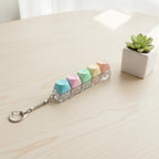 Pastel Keycap Bar Keychain
