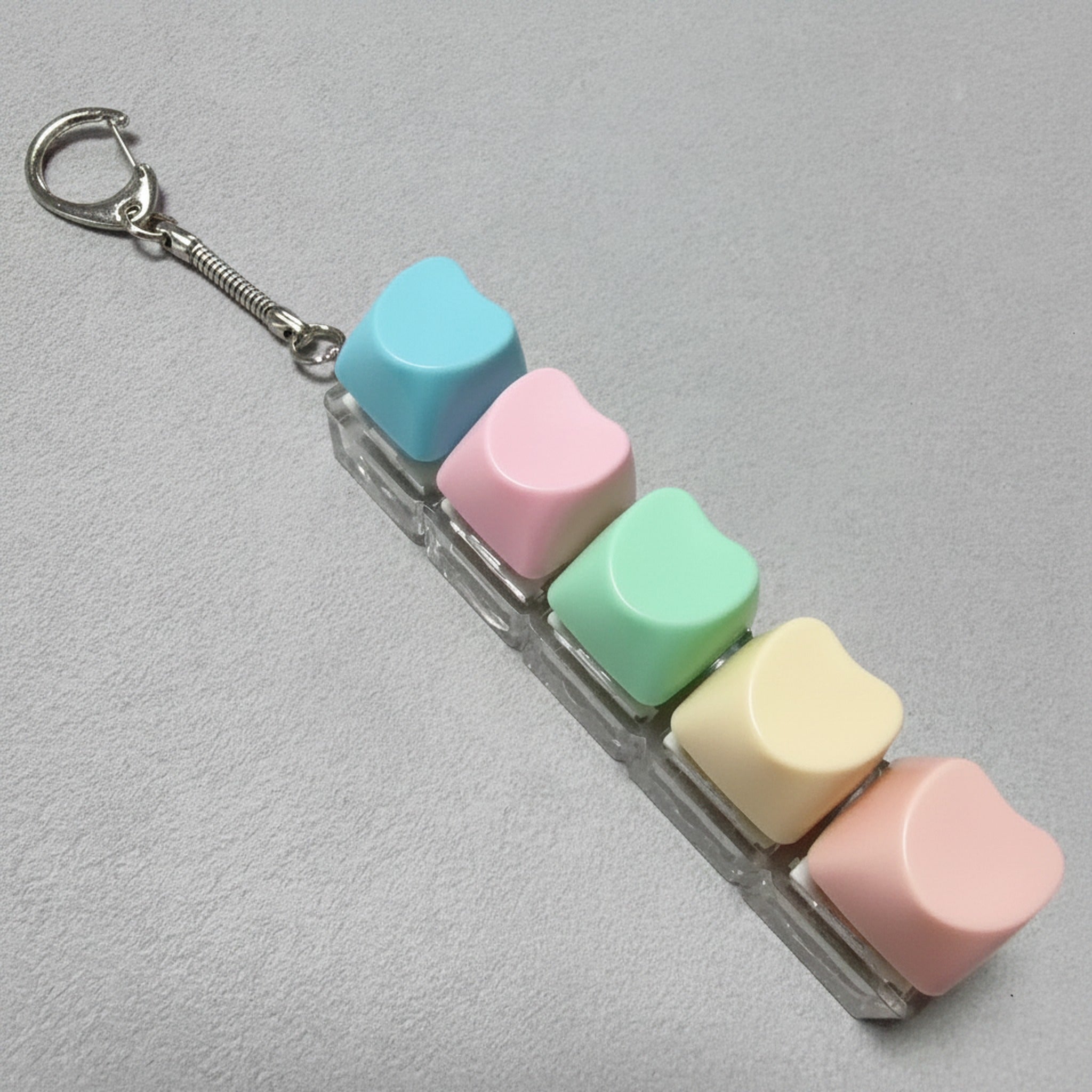Pastel Keycap Bar Keychain