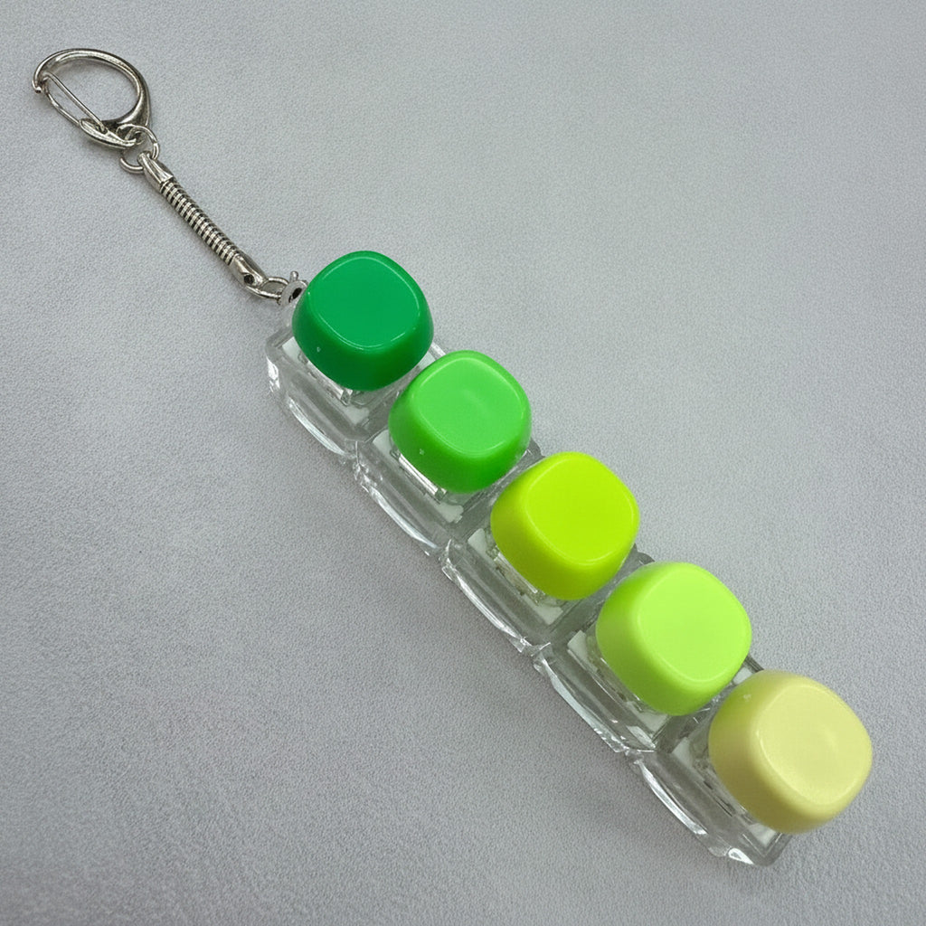 Green Keycap Bar Keychain