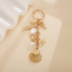 Multi-Charm Pearl Seashell Fish Keychain – jewelry (view 1)