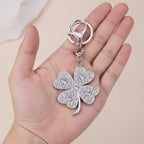 Sparkling Clover Crystal Keychain Accessory – jewelry (view 4)