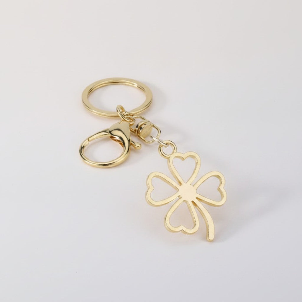 Four Leaf Clover Charm Keychain – apparel accessories (view 1)