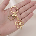 Four Leaf Clover Charm Keychain – apparel accessories (view 4)