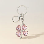 Sparkling Four Leaf Clover Heart Keychain – apparel accessories (view 2)