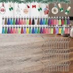 Acrylic Keychain Blanks Tassels Rings Set – apparel accessories (view 5)
