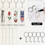 48 Pieces Blank Acrylic Keychain DIY Kit – novelty & toys (view 1)