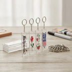 48 Pieces Blank Acrylic Keychain DIY Kit – novelty & toys (view 2)