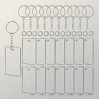 Acrylic Keychain Blanks with Hardware for Crafts – apparel accessories (view 1)