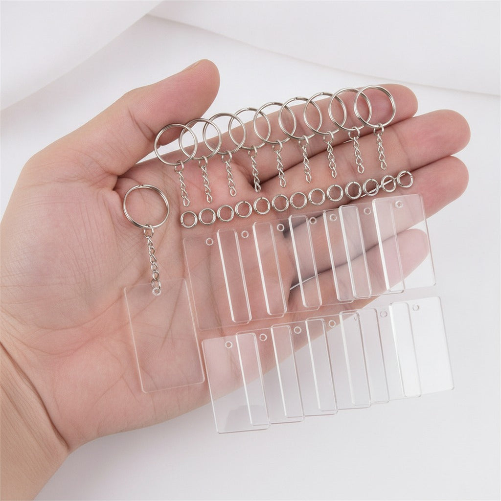 Acrylic Keychain Blanks with Hardware for Crafts – apparel accessories (view 3)