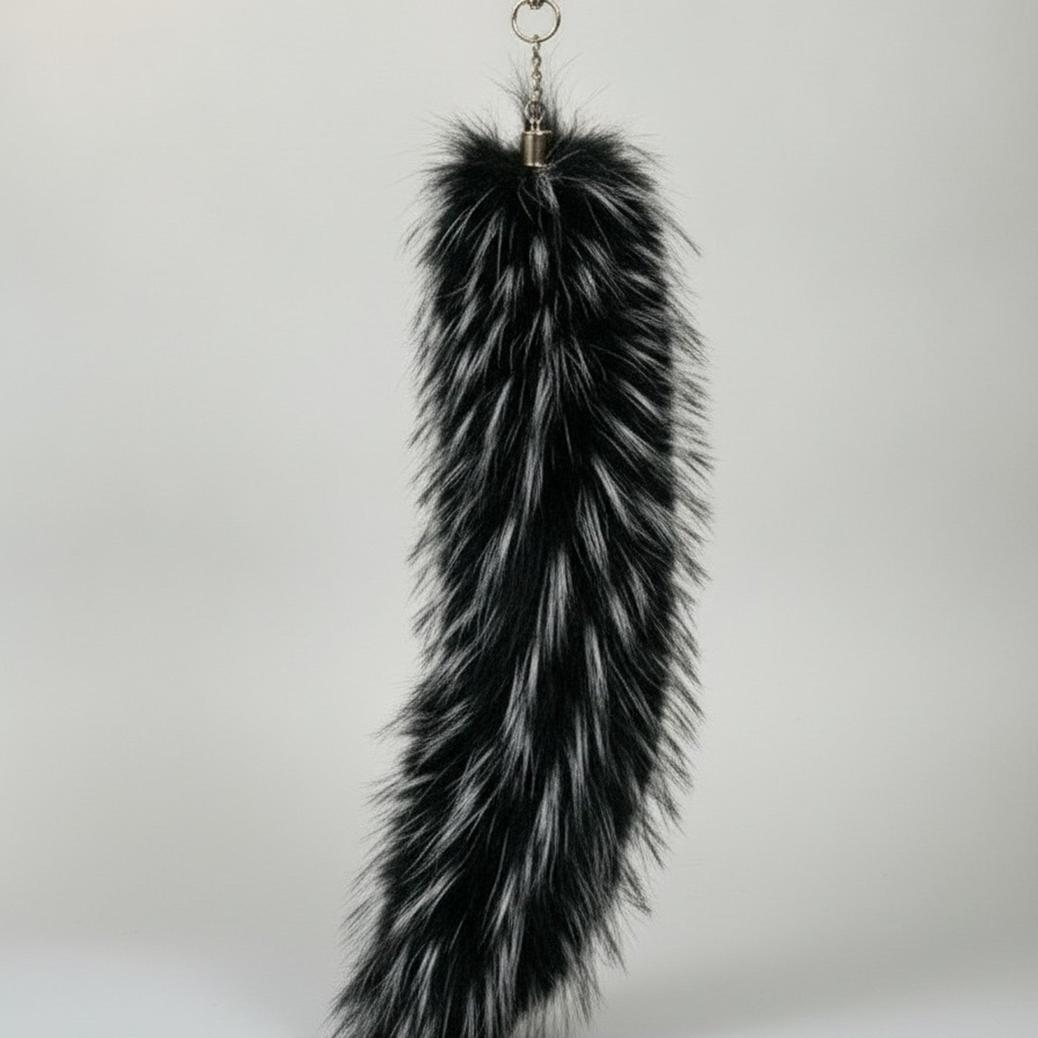 Fluffy Faux Fur Animal Tail Keychain Charm – apparel accessories (view 1)