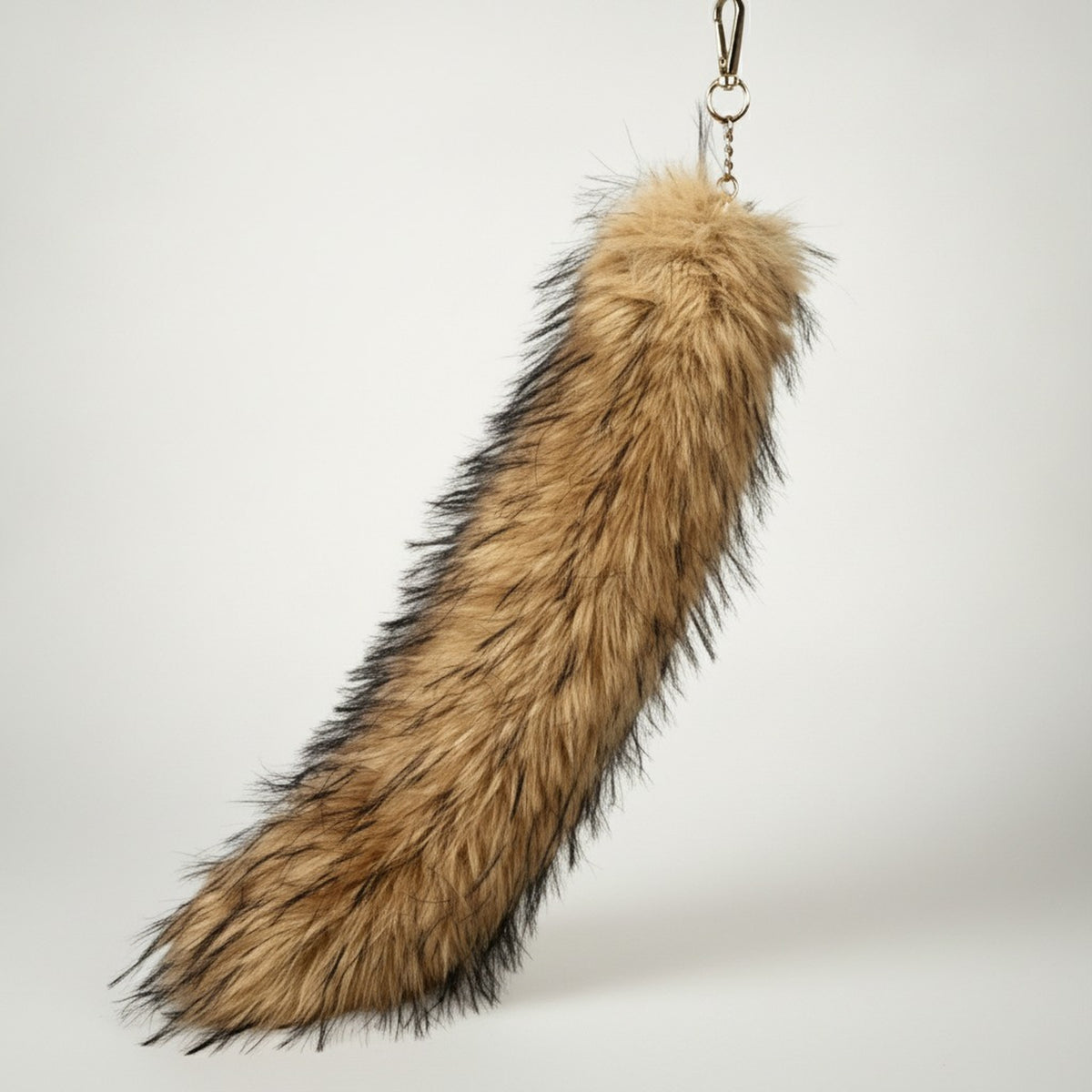 Fluffy Faux Fur Animal Tail Keychain Charm – apparel accessories (view 4)