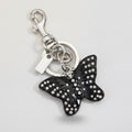 Sparkling Butterfly Rhinestone Keychain Charm – bags & wallets (view 1)